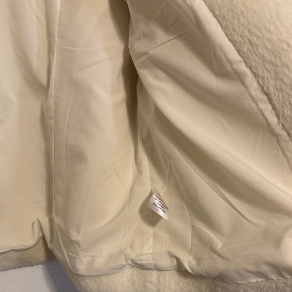 Lulu's Cream Teddy Cropped Button Jacket - Picture 6 of 6